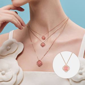 [메트로시티 주얼리] [25S/S NEW] 라 로사 14K 로즈 네크리스 A251GN1071R4P