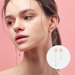 [메트로시티 주얼리] [25S/S NEW] 라 로사 14K 로즈 이어링 A251GE0067R4H