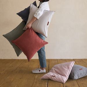 빈티지 코튼 방석 쿠션커버 식탁 의자방석 50x50 6colors