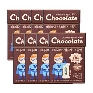 DSM사 멀티비타민이 함유된 비타와이즈 키즈초콜릿 8박스(30개입X8박스)