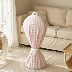 선풍기커버 패브릭 지퍼형 캔디체크 4color