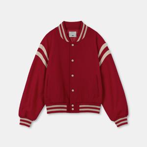 [오아이오아이컬렉션]클래식 울 바시티 자켓 [RED]