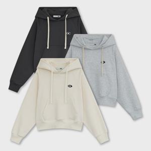 써클 와펜 크롭 후드 (3color)