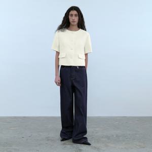 [오아이오아이컬렉션]클래식 세미 와이드 데님 팬츠 [INDIGO]