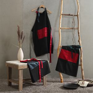 효재 양단 주머니 앞치마 국내생산 주방 식당 카페 바리스타 어린이집 예쁜 예절 집들이선물