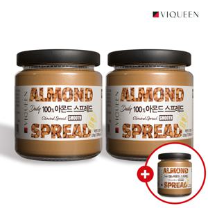 [바이퀸] 데일리 100% 아몬드버터 220g 스프레드 무첨가 2+1