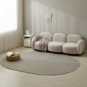 워셔블 사이잘룩 헤링본 타원형 비정형 러그 (100x150)