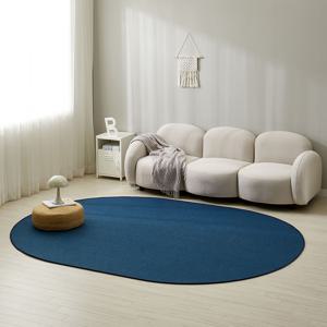 워셔블 사이잘룩 헤링본 타원형 비정형 러그 (150x200)