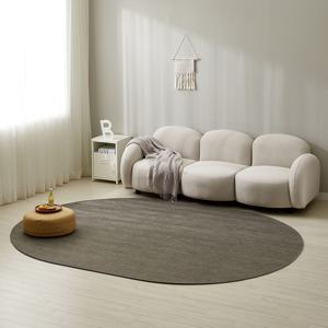 워셔블 사이잘룩 헤링본 타원형 비정형 러그 (170x230)