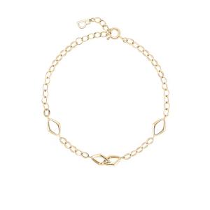 [GB] 런던노트 인터락킹 볼륨 14K GOLD 팔찌 LWB25002G