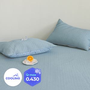 1+1 아이스쿨 삼중직 쿨링 냉감 베개커버 2종택1(50X70cm)