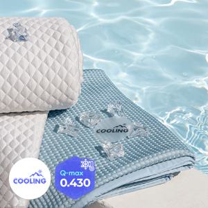 국내생산 아이스쿨 Q-max 0.430 삼중직 쿨링 냉감패드 2종택1(SS)(Q)(K)