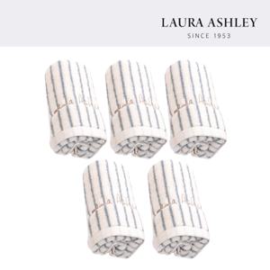 로라에슐리 뉴클래식 스트라이프 60수 타월 5P ( 블루 / 브라운 )