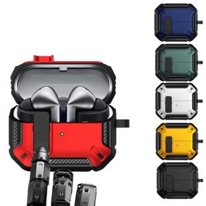 갤럭시버즈3 프로 카본 패턴 잠금 락 버튼 실리콘 범퍼 케이스