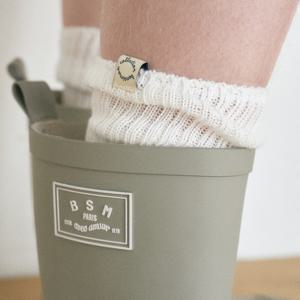 RIBBED LOOSE KNEE SOCKS - 4color