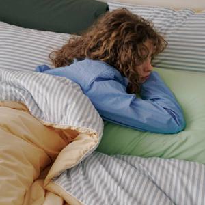 파우더 소프트 스트라이프 차렵이불 (2color)