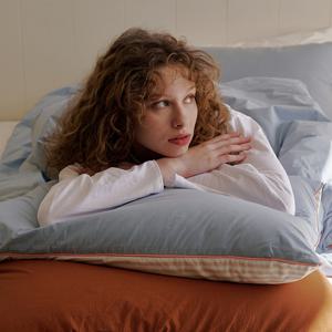 파우더 소프트 스트라이프 베개커버 (2color)