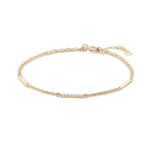 [GB] 스틱 포인트 14K GOLD 두줄 팔찌 LWB25010G