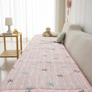 러블리본 시원한 시어서커 여름 쇼파패드 소파 매트 깔개 커버 4인용