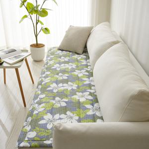 플라워 시원한 시어서커 여름 쇼파패드 소파 매트 깔개 커버 3인용