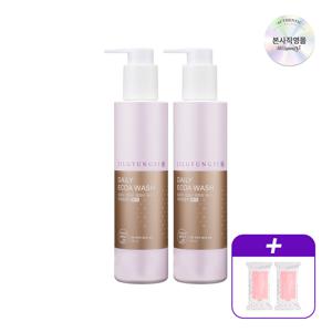 여성청결제 데일리 에코아워시 골드 젤 200ml*2+페미닌티슈 10매입x2개