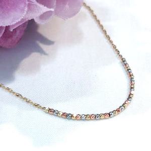 [GB] 트리플 컬러 컷팅볼 18K GOLD 팔찌 LWB25012G