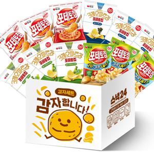스낵24 농심 포테토칩 감자합니다 감자과자세트 12p