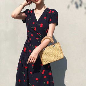 [하프클럽]  여자 여름 해외 여행 쉬폰 원피스 코디 바캉스 룩