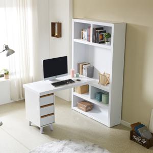 파로마 네오 칼든 1200 H형 사이드책장 서랍다리형 책상 NES1628