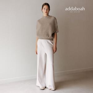 애드아보아 25FW 울 블렌디드 플레어 팬츠
