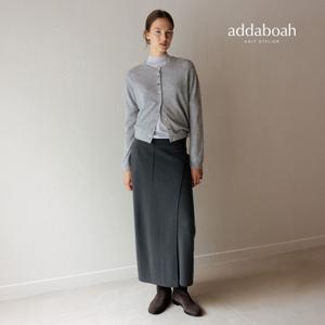 애드아보아 25FW 캐시미어 울 블렌디드 니트 랩스커트