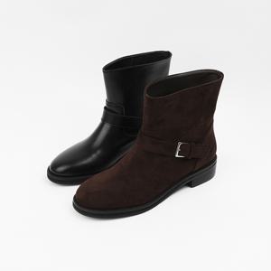 신난다슈 여성 앵클부츠 3cm 통 넓은 여자 숏 앵글 부츠 발편한 통굽 LO253630