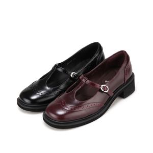 소가죽 메리제인 윙팁 여성 로퍼 2COLOR_BBH544