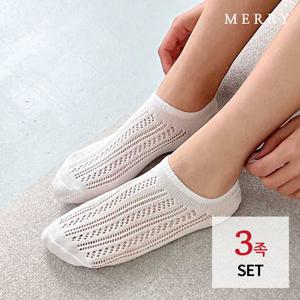 [메리삭스] 썸머 스카시 페이크삭스 3족 세트/여름양말