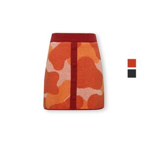 맥케이슨 여성 FW 카모플라쥬 니트 큐롯 스커트 MBW4PC001