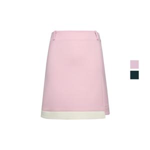 맥케이슨 여성 FW 밑단 라인 포인트 랩 스커트 MAW3PC104