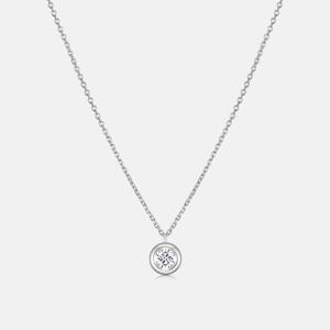 [메트로시티 주얼리] 베브 화이트 랩다이아몬드 3부 목걸이 A253SNU403WPH