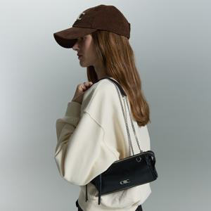 미아 레더 크로스백 [BLACK]