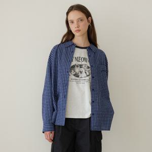 [정가179,000]자수 장식 포켓 체크 셔츠 OW5AB8850