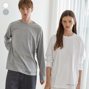 게스진 남녀공용 라그란 오버사이즈 긴팔 티셔츠 NP3K5426