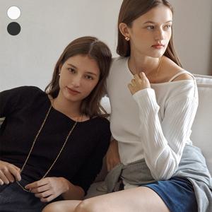 게스진 여성 언발란스 긴팔 티셔츠 OP3K5423