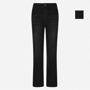 여성 블랙 포켓절개 부츠컷 데님팬츠 (NQI733)