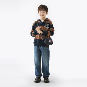 타미힐피거 바시티 스트라이프 버튼 후디 (T42F7KKO520BT1GVP)