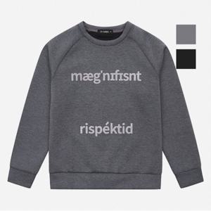 공용 네오프랜 레터링 오버핏 맨투맨 (NTI628)