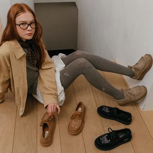 Moca 모카 천연소가죽 스티치 모카신 로퍼_3color