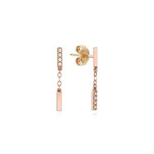 [티르리르] 14K 핑크골드 귀걸이 TESK4P20937MD-NA