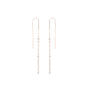 [티르리르] 14K 핑크골드 엣지 문비드 담수진주 귀걸이 HESK4G21082-3M