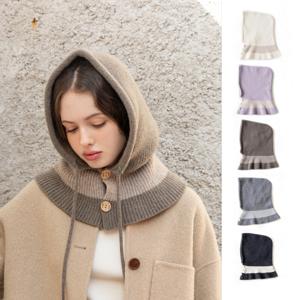 [최초가 146,000원] 프리미엄 울 100 배색 바라클라바 CF093HT102