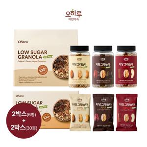 오하루 자연가득 저당그래놀라 병입2박스+파우치입2박스