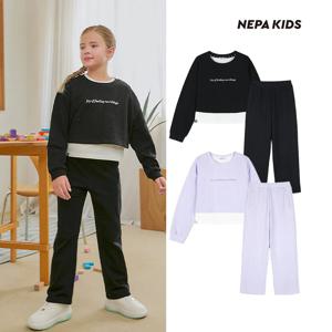 네파키즈 여아 크롭 레이어드형 세트 KL65954